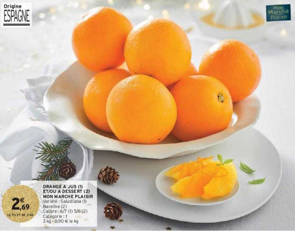 orange à jus et-ou à dessert mon marché plaisir