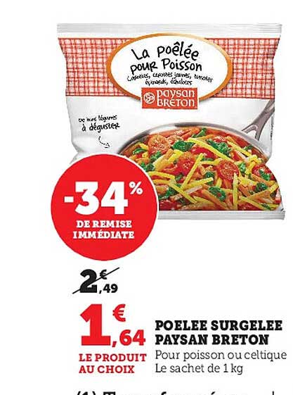 poêlées surgelée paysan breton