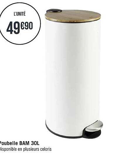 Poubelle Bam 30l