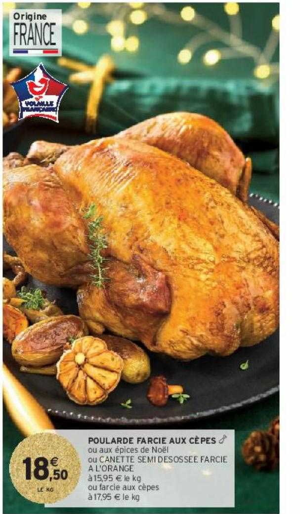 poularde farcie aux cèpes