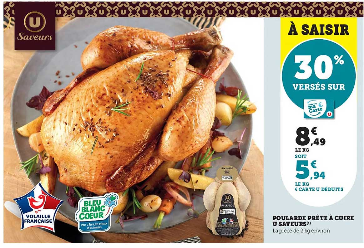 poularde prête à cuire u saveurs