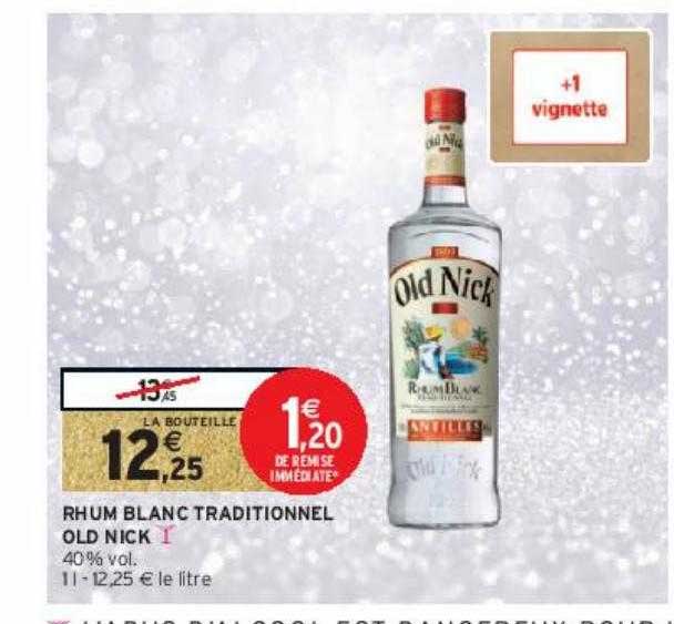 rhum blanc traditionnel old nick