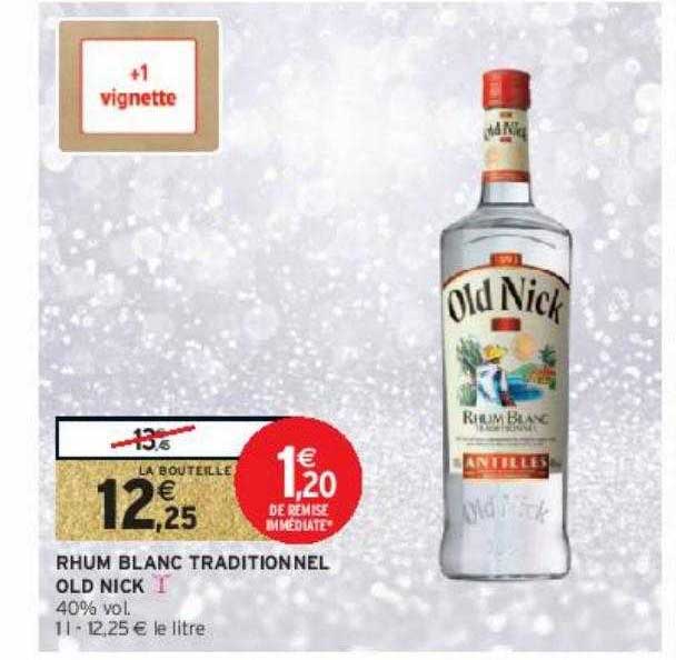 rhum blanc traditionnel old nick