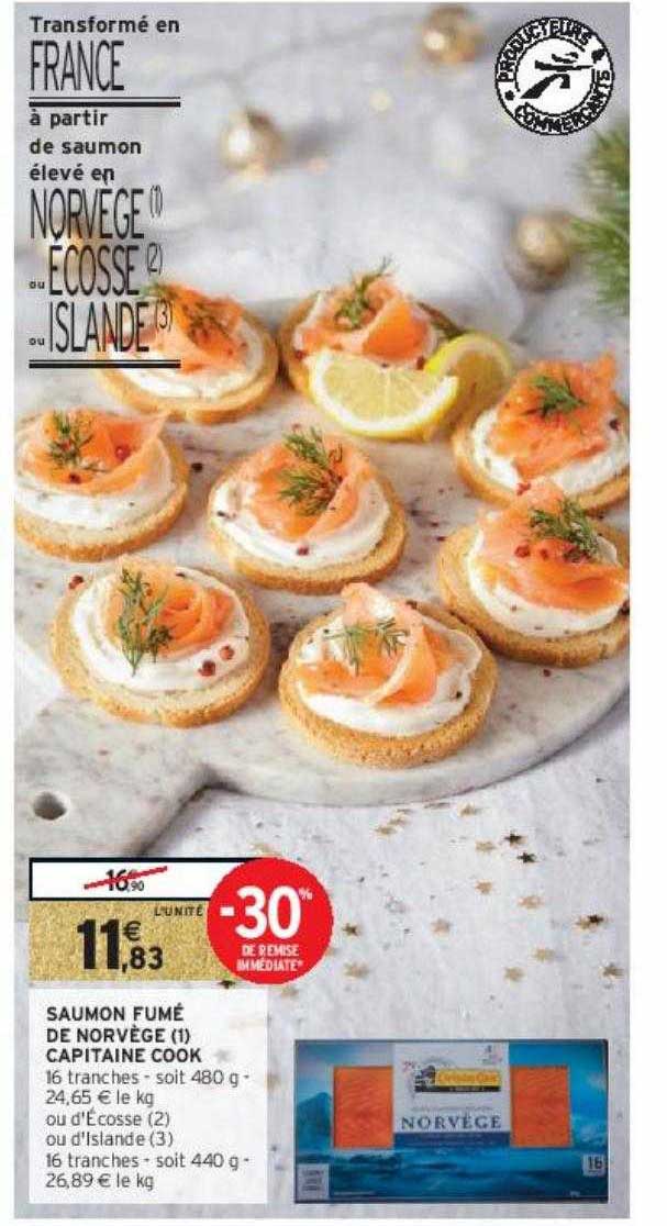 saumon fumé de norvège capitaine cook