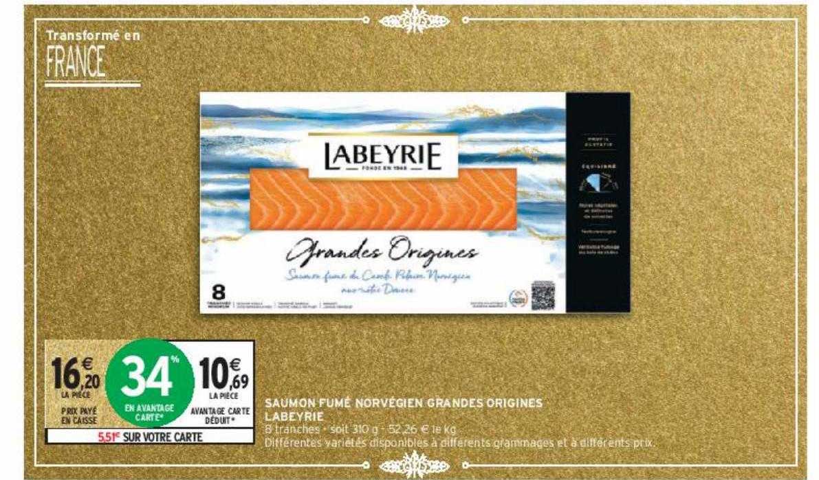 saumon fumé norvégien grandes origines labeyrie