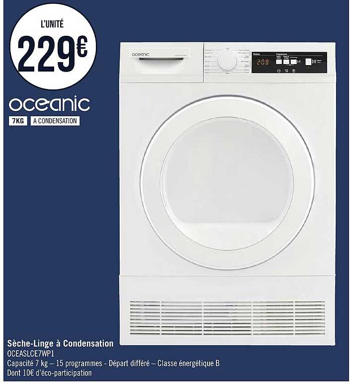 sèche-linge à condensation oceanic