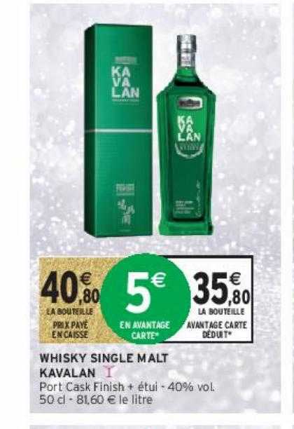 whisky single malt kavalan