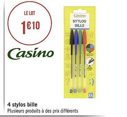 4 Stylos Bille Casino