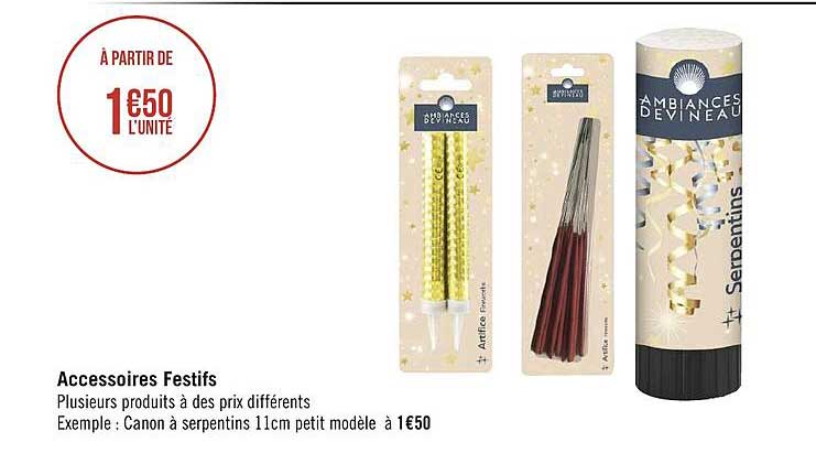 accessoires festifs