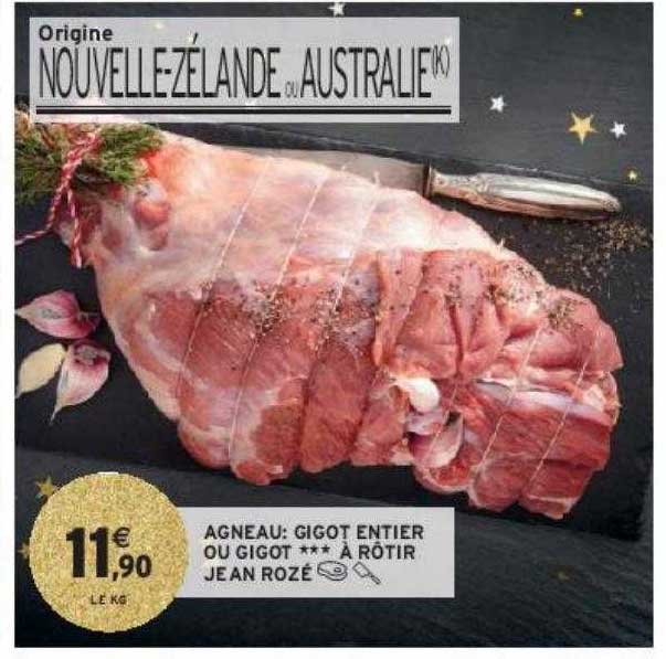 agneau : gigot entier ou gigot***à rôtir jean rozé