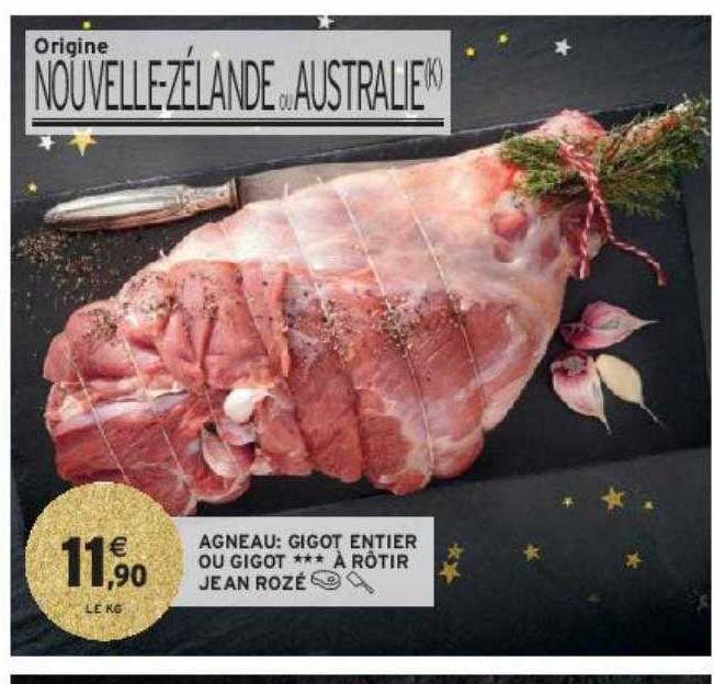 agneau : gigot entier ou gigot***à rôtir jean rozé