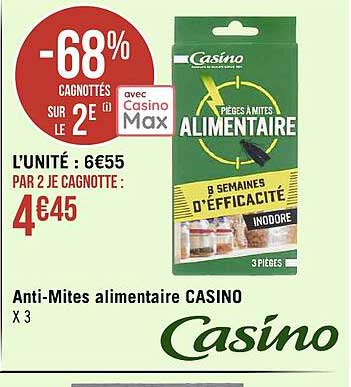 anti-mites alimentaire casino