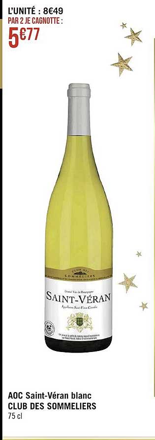 aoc saint-véran blanc club des sommeliers