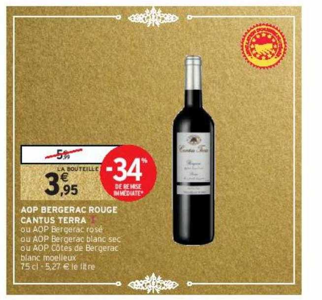Aop Bergerac Rouge Cantus Terra