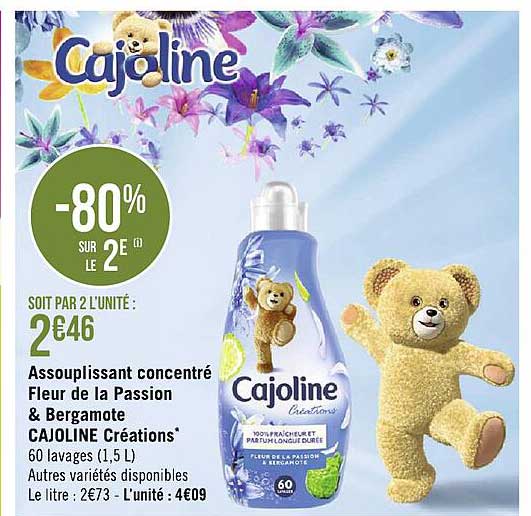 Assouplissant Concentré Fleur De La Passion & Bergamote Cajoline Créations