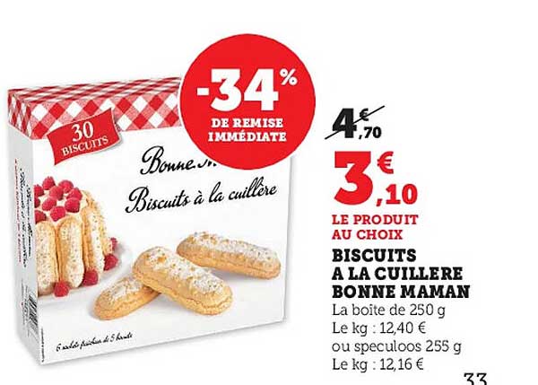 biscuits à la cuillère bonne maman