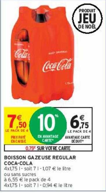 boisson gazeuse regular coca-cola