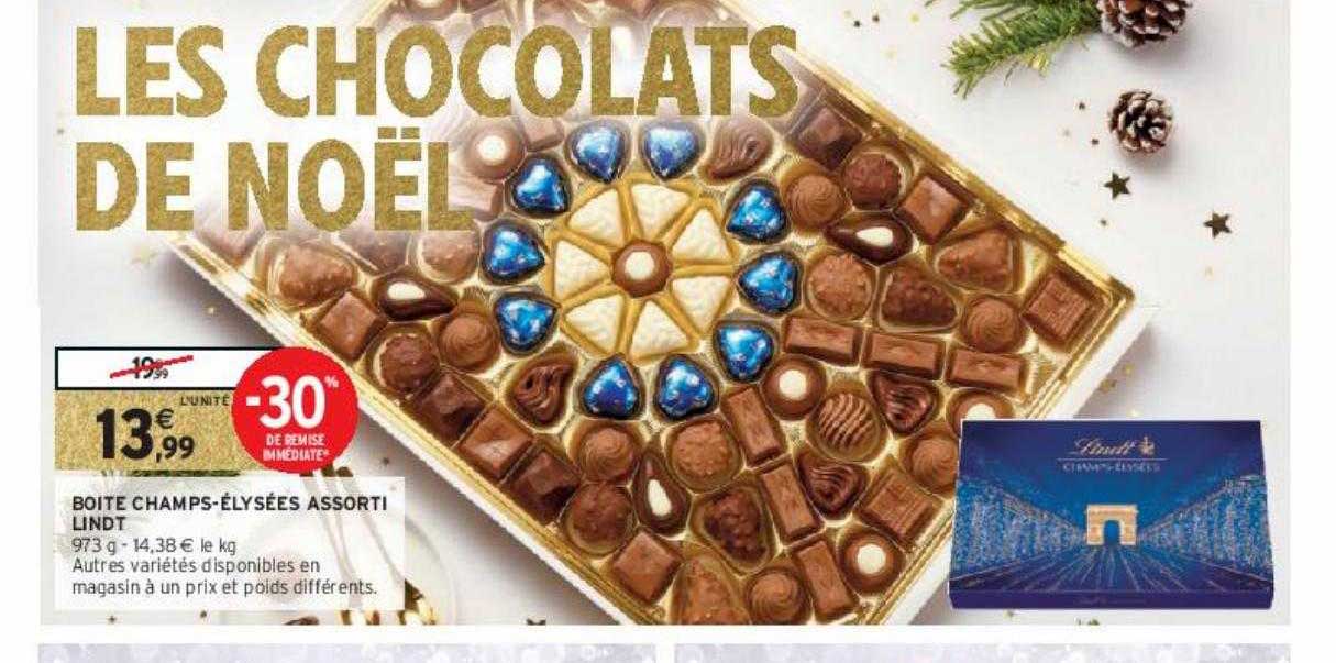 boîte champs-élysées assorti lindt