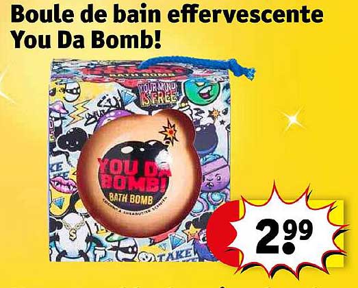 boule de bain effervescente you da bomb!