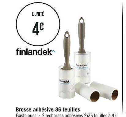 Brosse Adhésive 36 Feuilles Finlandek