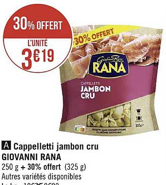 cappelletti jambon cru giovanni rana
