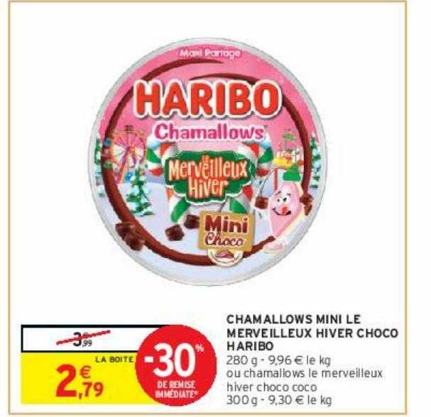 chamallows mini le merveilleux hiver choco haribo