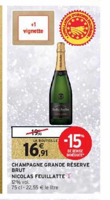 champagne grande réserve brut nicolas feuillatte