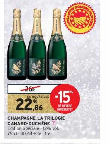 champagne la trilogie canard-duchêne