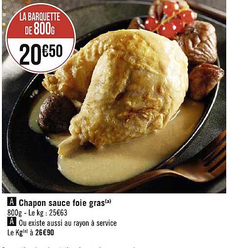 chapon sauce foie gras