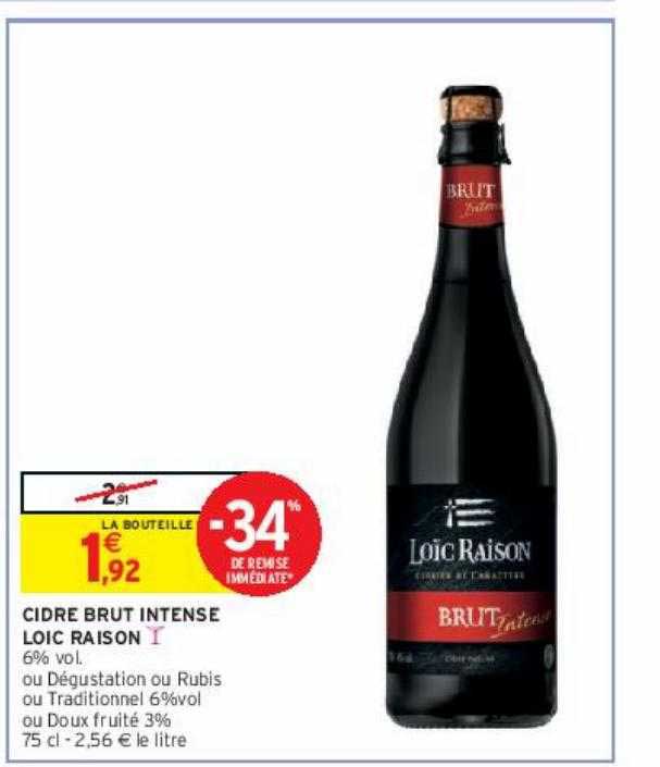 cidre brut intense Loïc raison