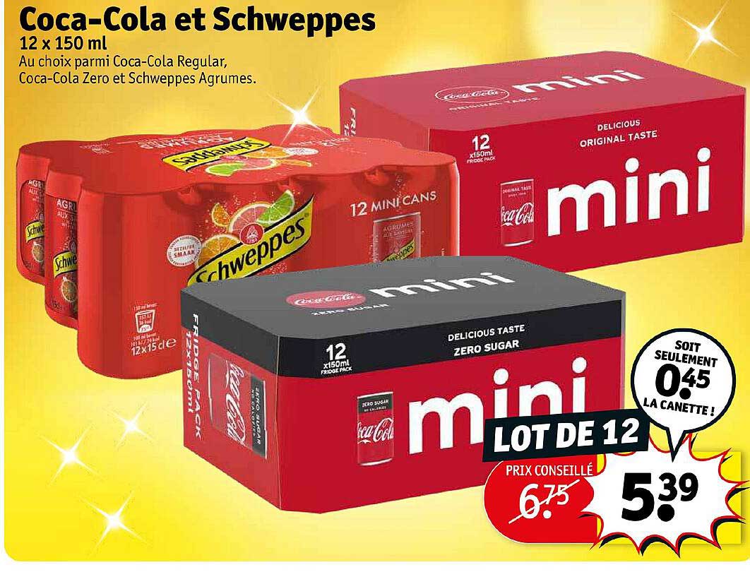 coca-cola et schweppes