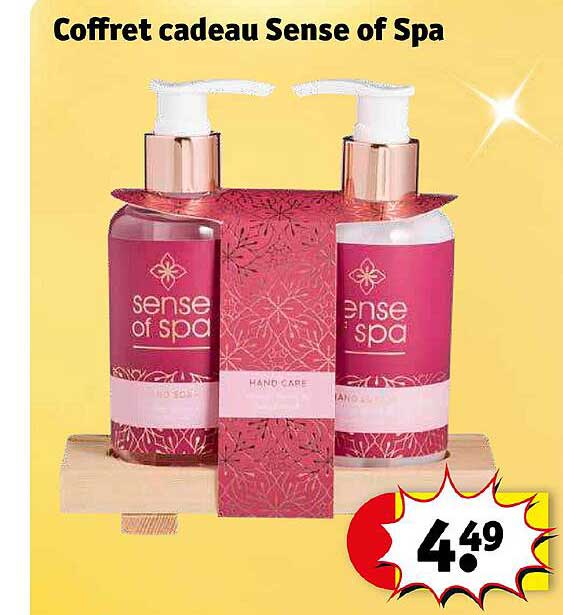 coffret cadeau sense of spa