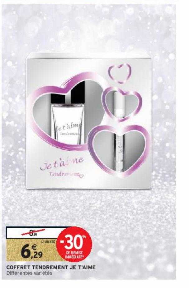 coffret tendrement je t'aime