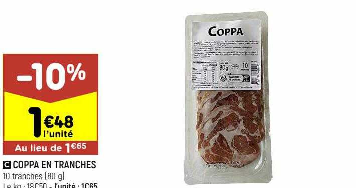 Coppa En Tranches