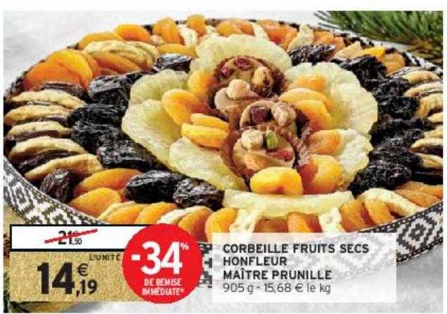 corbeille fruits secs honfleur maître prunille