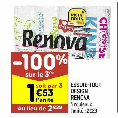 essuie-tout design renova