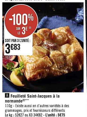 feuilleté saint-jacques à la normande