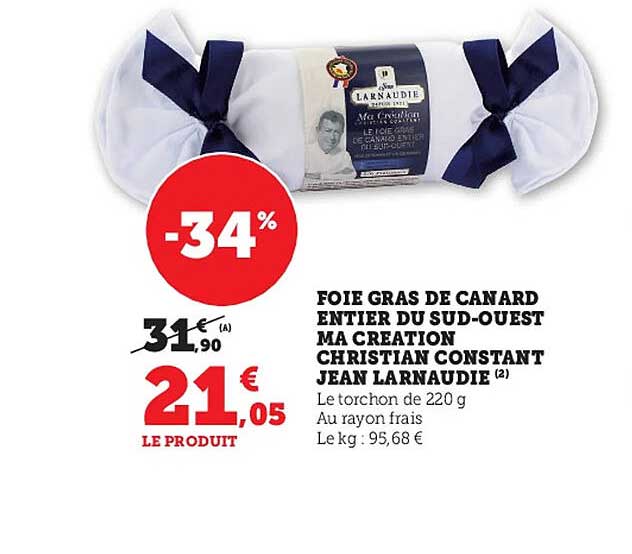 foie gras de canard entier du sud-ouest ma création christian constant jean larnaudie