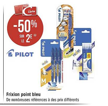 frixion point bleu pilot