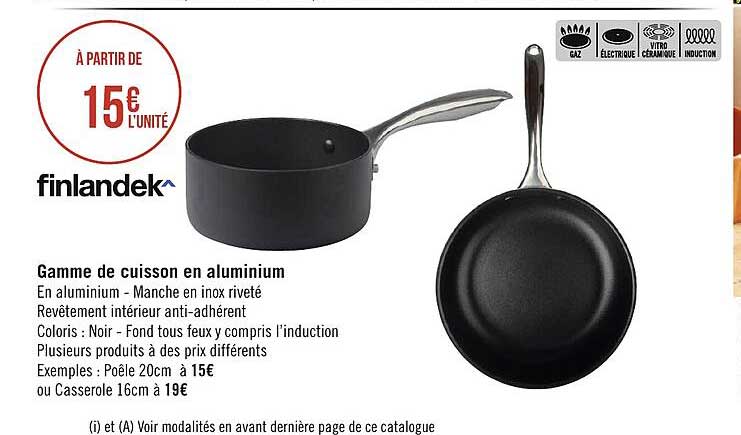 Gamme De Cuisson En Aluminium Finlandek