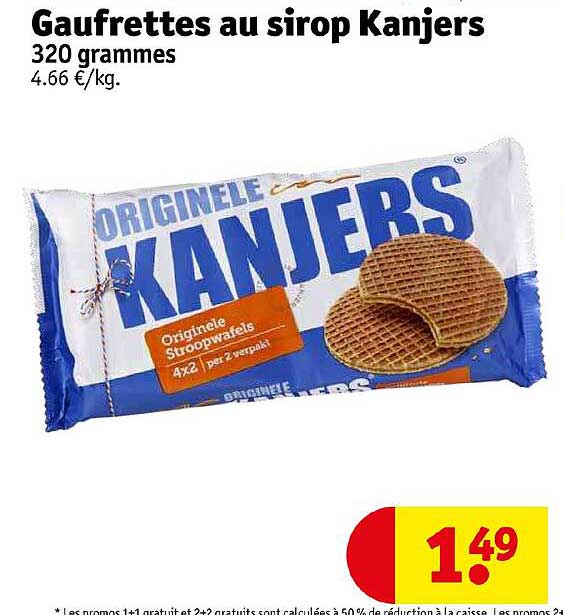 gaufrettes au sirop kanjers