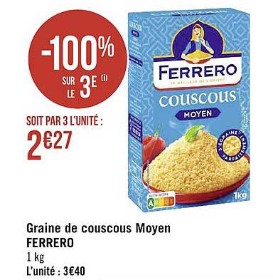 graine de couscous moyen ferrero
