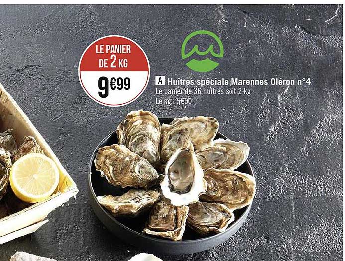 huîtres spéciale marennes oléron n°4