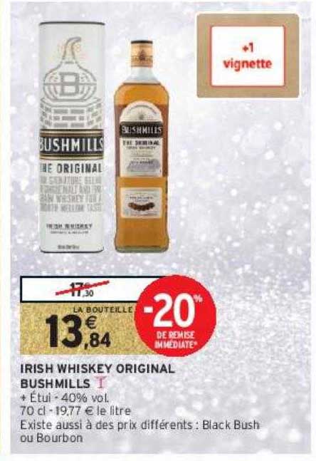 Irish Whiskey Original Bushmills