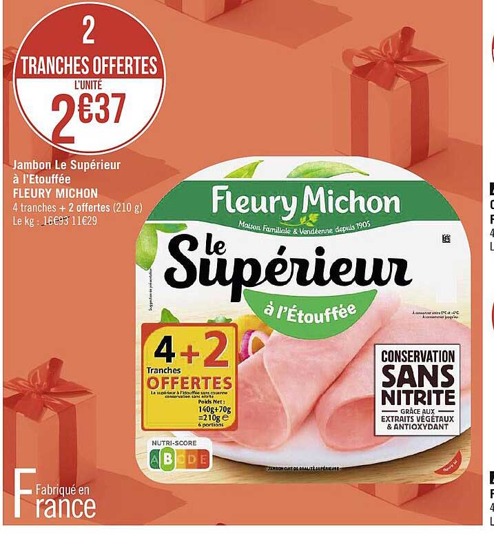 jambon le supérieur à l'etouffée fleury michon
