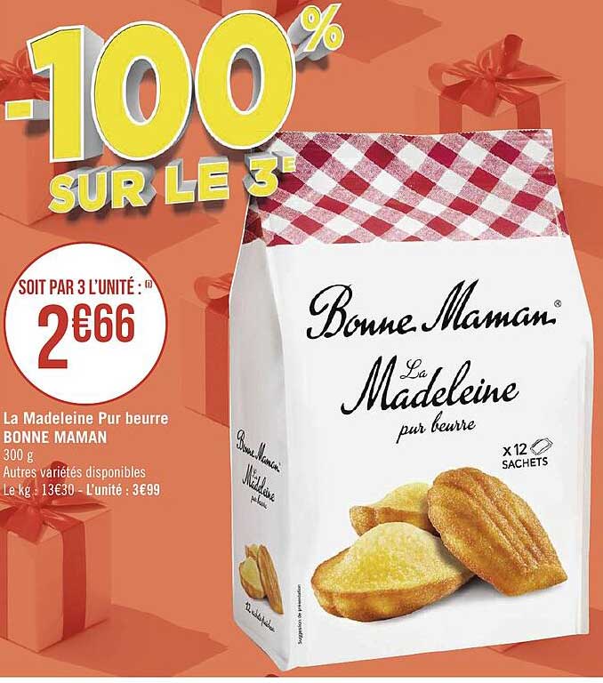 la madeleine pur beurre bonne maman