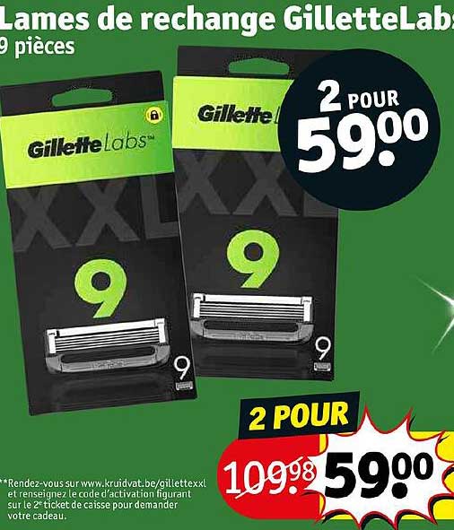 lames de rechange gillette labs