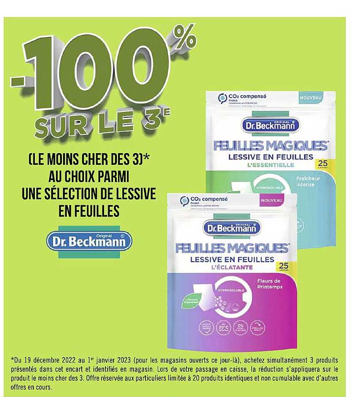 lessive en feuilles dr. beckmann
