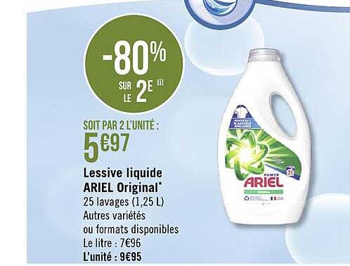 Lessive Liquide Ariel Original