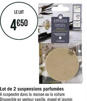 Lot De 2 Suspensions Parfumées